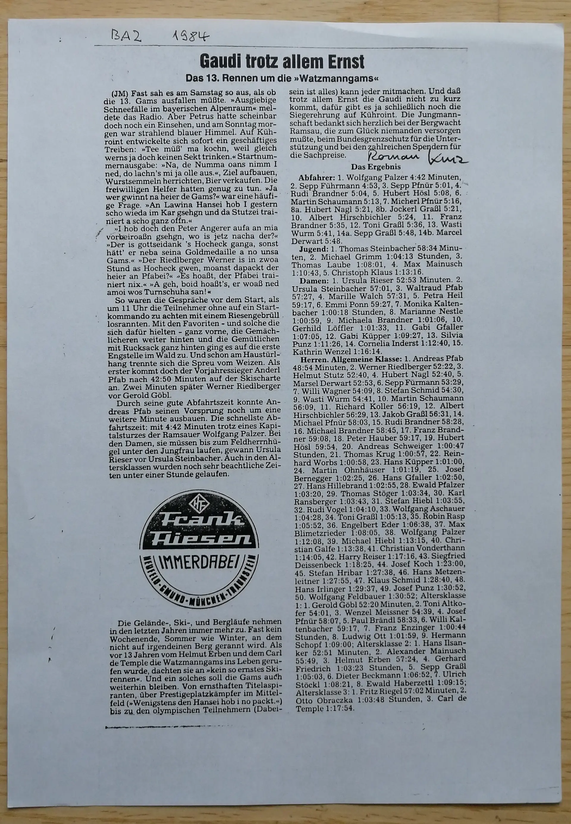 © Albert Hirschbichler