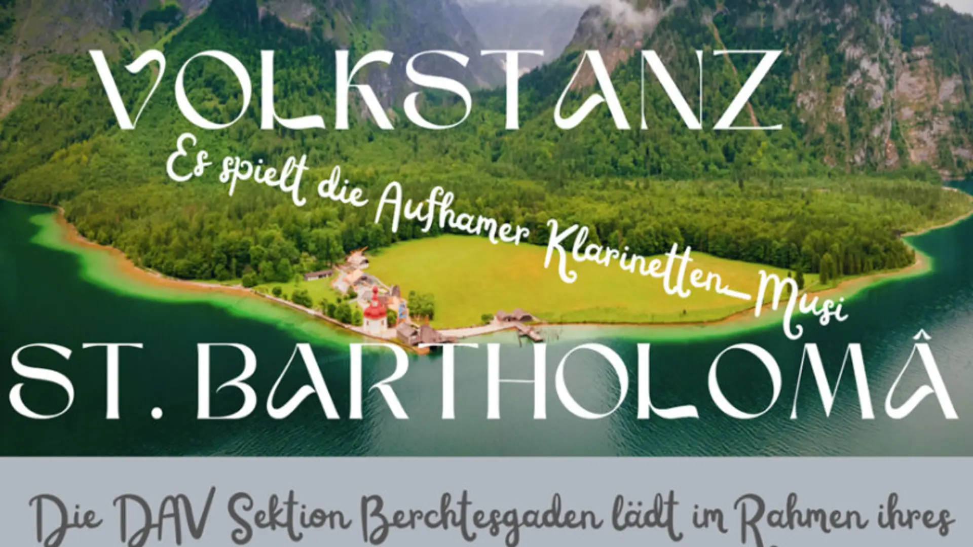 Plakat Volkstanz | © DAV Sektion Berchtesgaden