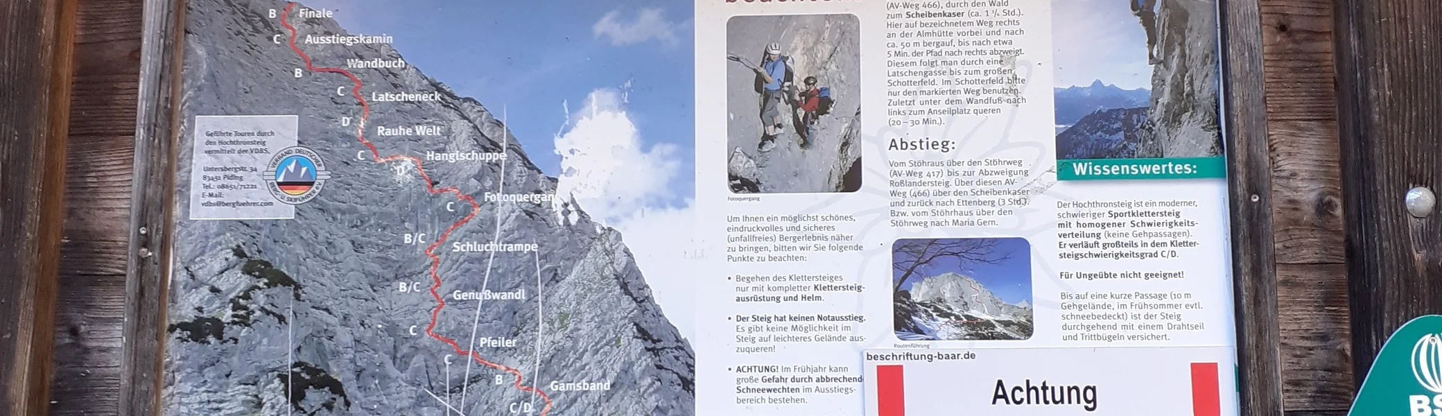 Schild Klettersteig | © Maria & Richard Koller