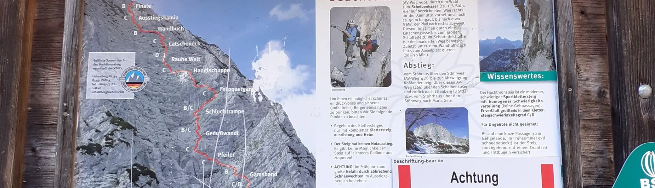 Schild Klettersteig | © Maria & Richard Koller